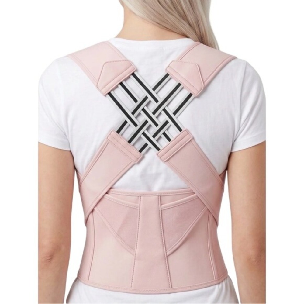 Corecare Women Posture Corrector Back Support Brace Pink Small Adjustabl NEW NIP